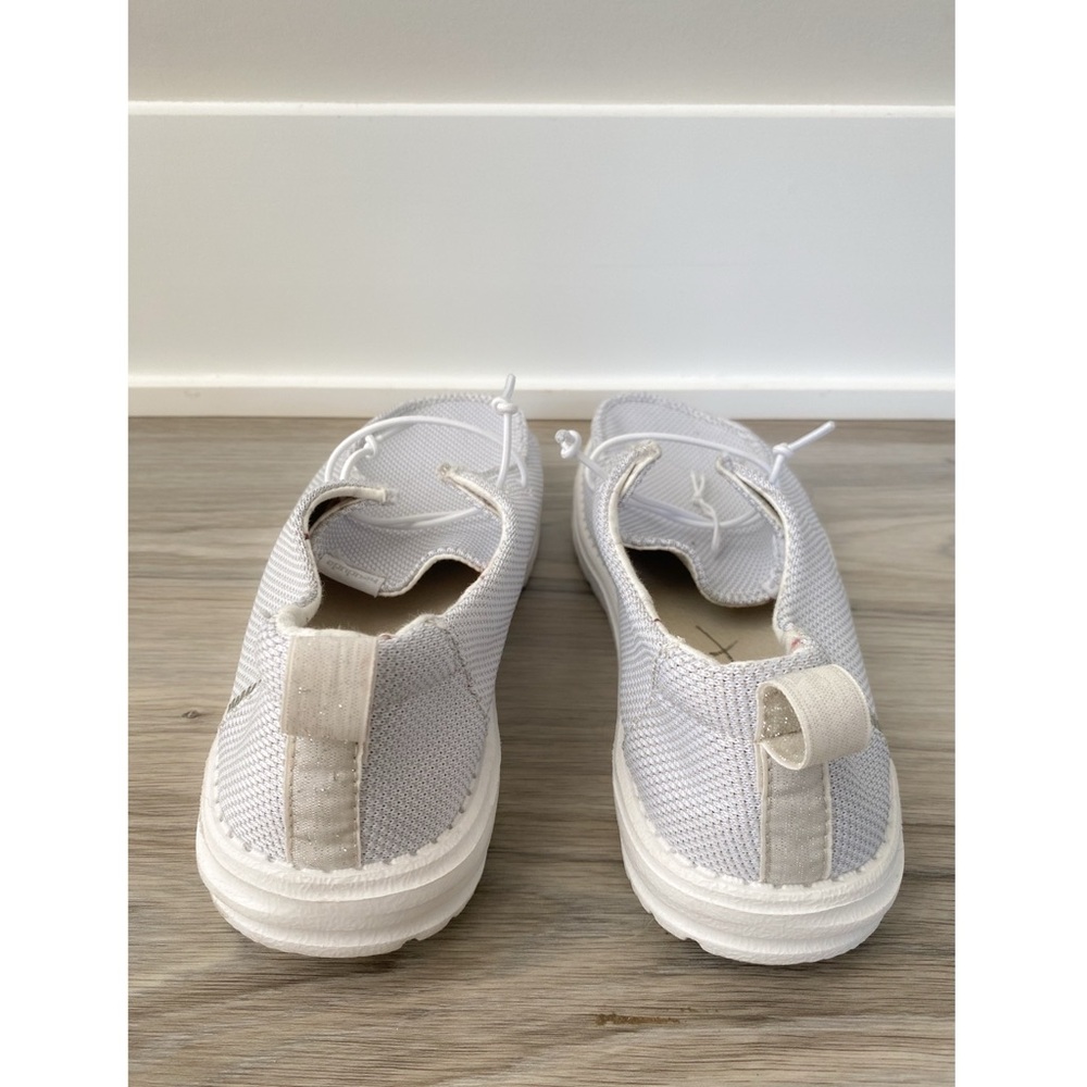 Hey Dude Womens Wendy Sox Shoe 9 Sox White Taping Slip‎ On Lightweight - Picture 7 of 11